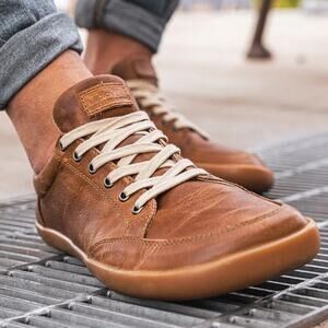 Splay Brown Leather Freestyle Barefoot Shoes Men's 9 Women's 11